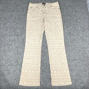 Armani Jeans Womens 30 Tan Linen‎ Blend Bootcut Comfort Fit Made in Italy Pants